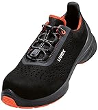  UVEX 1 G2 Scarpa Bassa traforata S1 SRC W11, Zapato bajo Perforado Hombre, Negro Naranja, 44 EU