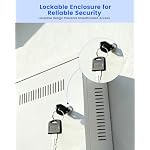 CCTV DVR Lock Box & NVR Enclosure, Lockable Metal Cabinet for Surveillance - Image 5