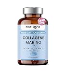 Natugea Collagene Marino con Acido Ialuronico - Integratore di Collagene Idrolizzato per Articolazioni, Ossa e Pelle con Vitamina C, Favorisce la Mobilità, Privo di OGM, 120 Capsule, Made in Italy