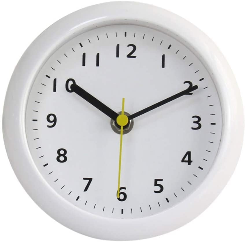 Horloge murale de salle de bain discrète pour suivre le temps chaque matin sans stress ni retard