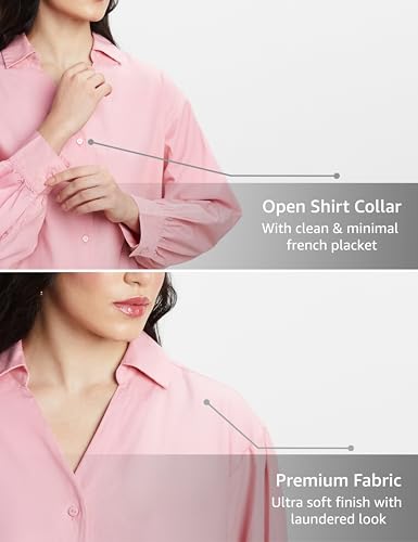 Image of Symbol Premium Women's Oversized Smart Casual Cotton Shirt (Available in Plus Sizes)