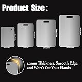 Tapis Design Titanium Cutting Board, Durability Titanium Chopping Board for Kitchens, Stainless Steel Chopping Board Food Grade, Easy Clean and Dishwasher Safe, 34x23 cm - Image 5