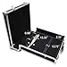 Vaultz Locking DVD Storage Case - Secure Organizer 200 CD Holder, Video Game Binder and Media Book for Travel w/Key and Carrying Handle, Black-Silver