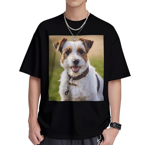 T-shirt imprimé chien en coton pour femme idéal pour un look décontracté