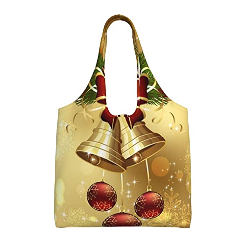 Sacs d'épicerie pour voyage et courses Debou le sac cabas noir lavable de Noël