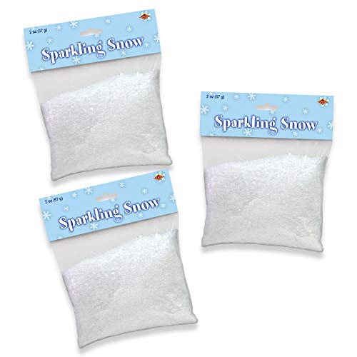 Beistle Sparkling Snow Pack of 3