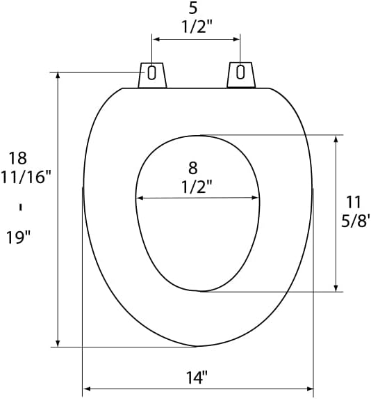 6Q1E2-01 Premium Soft Toilet Seat with Wood Core includes Vari-Adjust Lok-Down Release 'N' Clean Hinge, Elongated, Bone