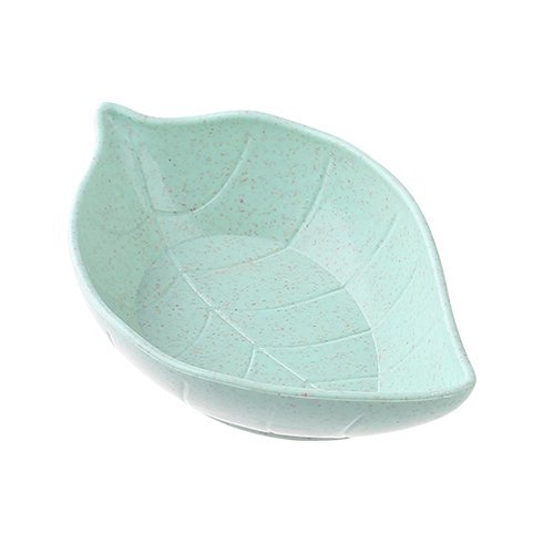 Preisvergleich Produktbild MMXXAIWWAA Weizenstroh verlässt kleinen Teller kreatives Snackplattengeschirressiggericht-Soja... nordisches Grün