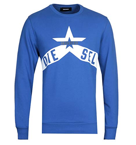 Diesel S-Gir-A2 Herren Sweatshirt, Farbe:Blau, Größe:L