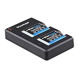 2x Akku für Canon NB-13L - 1050mAh + Slim Dual-Ladegerät mit Micro USB Kabel