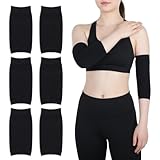Aysatogc Lot de 3 paires de couvre-tatouages noirs pour avant-bras, manches, tatouage, manchettes, protection solaire, tatouages, hommes et femmes