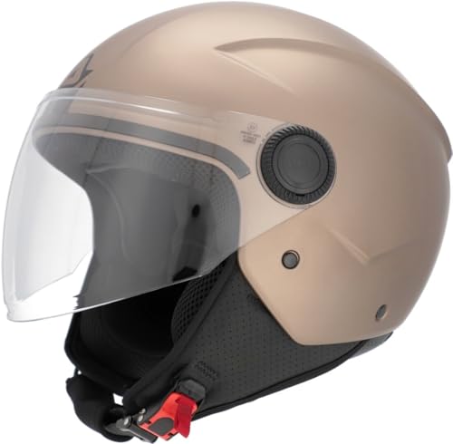 Casque jet Acerbis Jet Brezza Metallic pour scooter et moto urbaine
