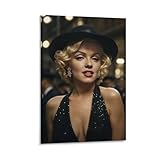 アメリカ人女優兼モデル、マリリン・モンローのセクシーな個人写真アートウォール装飾ポスター (17) クール 壁アート キャンバス パネル オフィス装飾 ぶら下がる 版画 ギフト20x30inch(50x75cm)