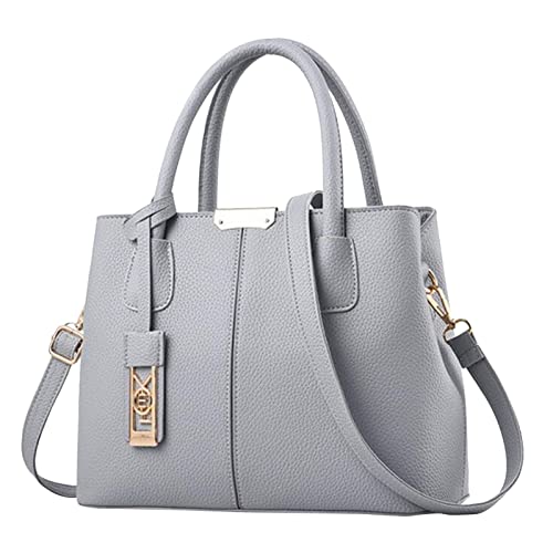 Promotion Sale Clearance Save 50% large tote bags for women work Handbag For Women Roomy Fashion Womens Handbags Ladies Purse Satchel Shoulder Bags Tote Leather Bag women's (Z-230914-1-Grey, One Size)