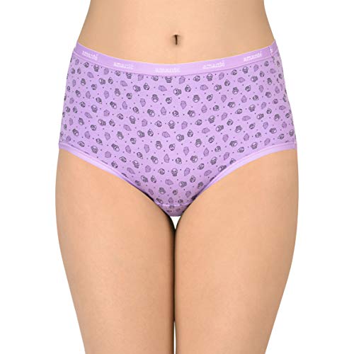 Image of Amante Printed Cotton Full Brief Panty Pack(Pack of 3)