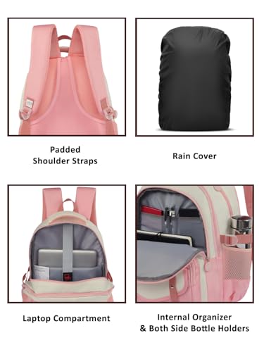 Image of Lavie Sport Twilight Laptop Backpack | 33 Liters | Fits Upto 16 Inch | Laptop Compatiable | Rain Cover | Gift for Boys & Girls
