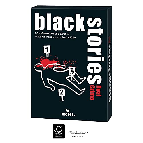 moses. 105442 black stories Real Crime Edition, 50 rabenschwarze Rätsel rund reale Kriminalfälle