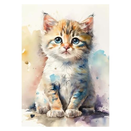 Poster chaton aquarelle pour sublimer la décoration de votre salon