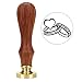 Wax Seal Stamp, Yoption Vintage Retro Brass Head Wooden Handle Initial Wax Stamp Classic Seal Wax Stamp (Ring)