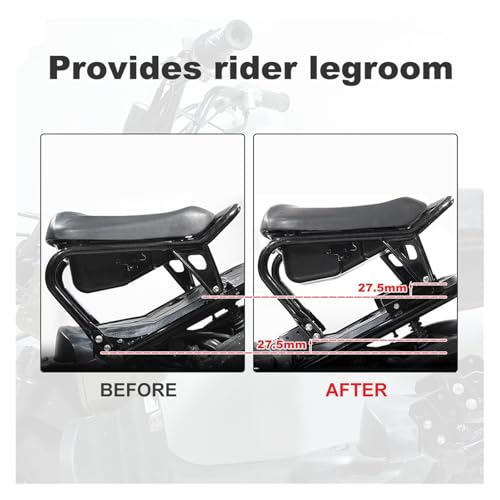 Soporte de asiento para Honda Zoomer ajustable para solucionar el dolor de espalda 6
