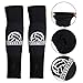 obmwang 2 Pieces Volleyball Accessories Including Volleyball Knee Pads and Arm Sleeves with Protection Pads and Thumb Hole for Women Girls Teens(Black)