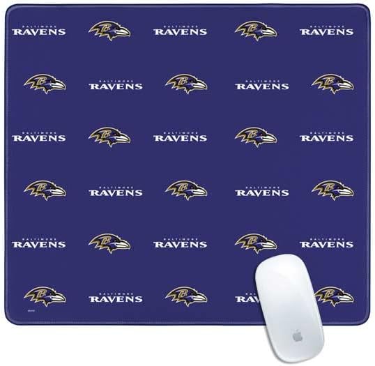 Vista 17 de Skinit Alfombrilla de mouse extragrande para juegos – Diseño desgastado con licencia oficial de Baltimore Ravens con bordes cosidos, impermeable