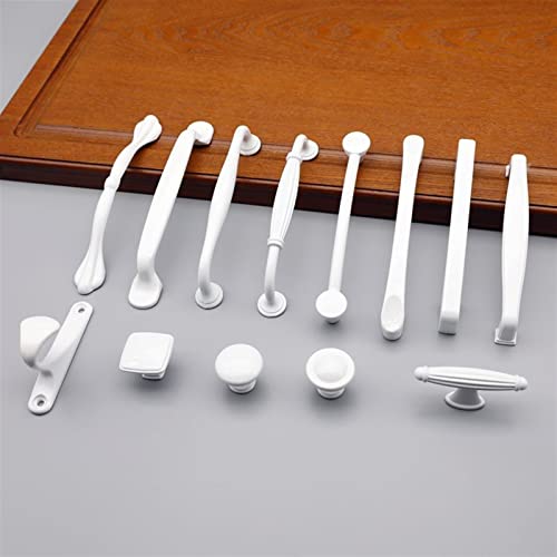 Poignées en alliage d'aluminium blanc 128mm pour relooker une cuisine moderne - 2