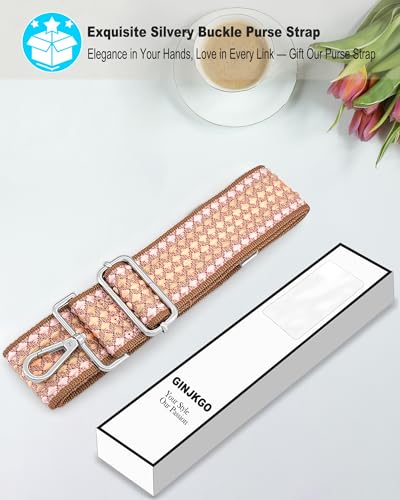 Image of Silvery Purse Straps Replacement Crossbody - Guitar Strap for Purse Crossbody