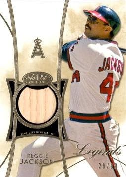 2014 Topps Tier One Relics #TORL-RJA Reggie Jackson Game Used Bat Baseball Card - Only 99 made!