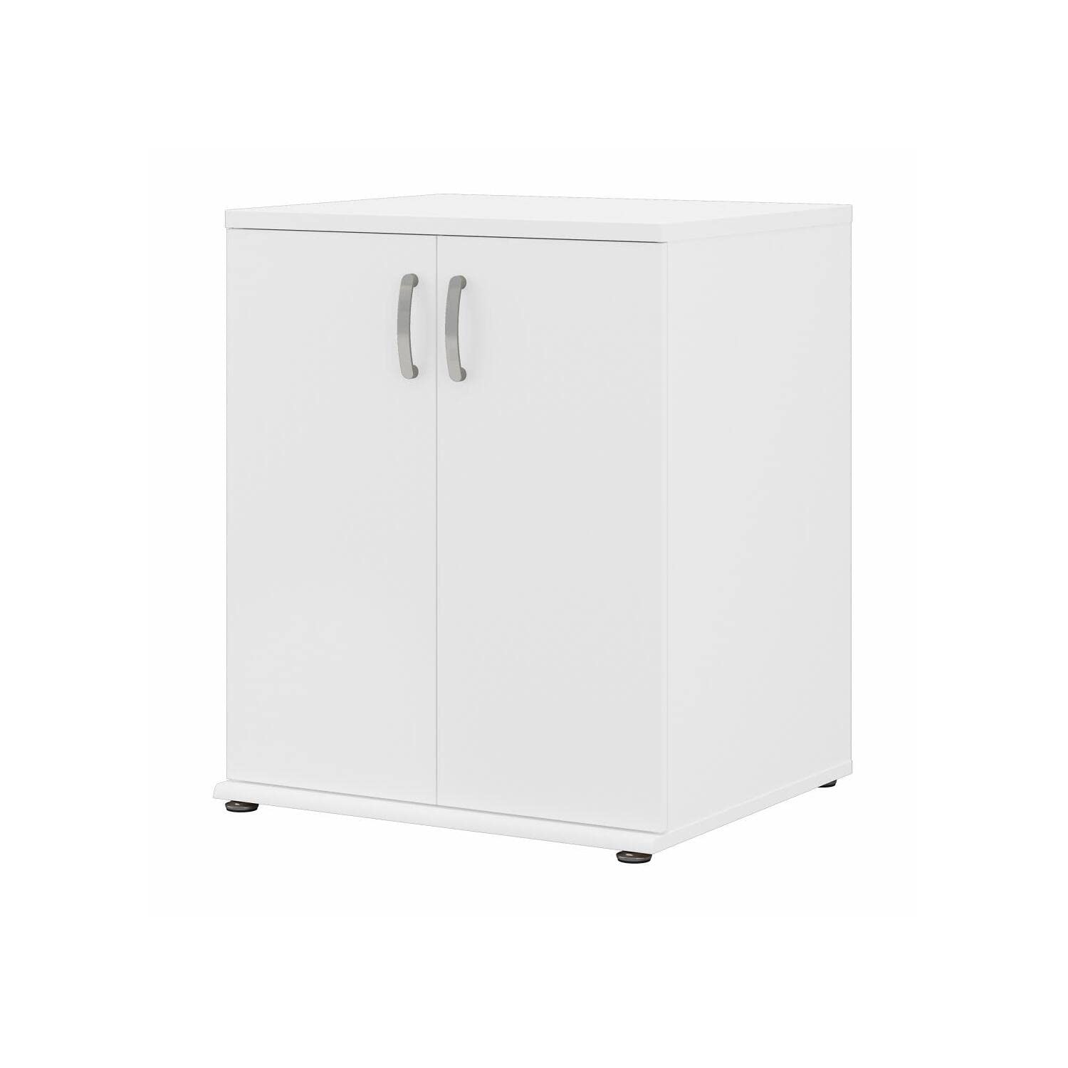 Bush Business Furniture Universal Laundry Room Storage Cabinet with Doors and Shelves, White