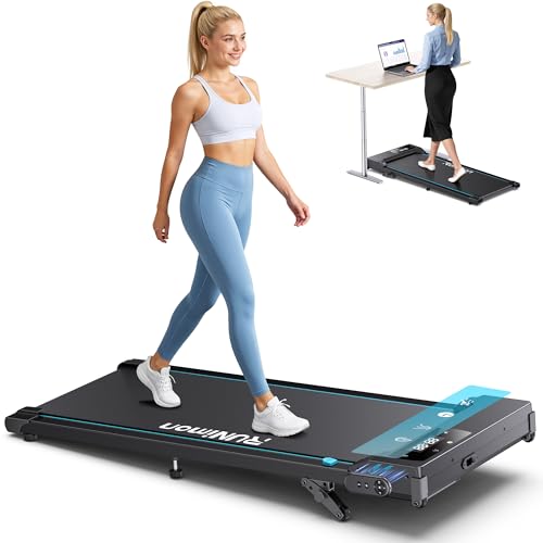 RUNIMON Walking Pad with Incline — 5-in-1 Under-Desk Treadmill (0–5 mph, Manual 7%/9% Incline)