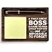 Boss Gifts for Men, Gifts for Bosses Boss's Day Thank You Appreciation Retirement Birthday, Best Boss Gift Sticky Note Holder for Office Decor