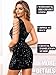 Kaei&Shi Sequin Velvet Prom Dress,Cut Out One Shoulder Short Formal Dresses,Sparkly Outfits Women HOCO Birthday Cocktail Black X-Large