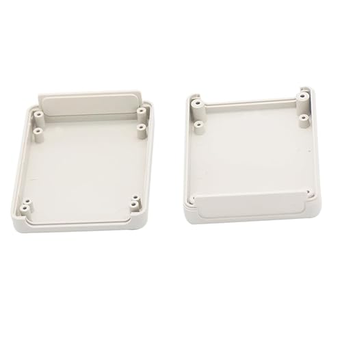 Miniatura 101 de Zulkit 5 cajas de proyecto de plástico ABS para proyectos eléctricos, caja de conexiones pequeña, color blanco, 2.4 x 1.42 x 0.98 pulgadas