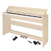 Amazon | KIMFBAY 電子ピアノ 88鍵盤 木製 電子ピアノ アップライト 88