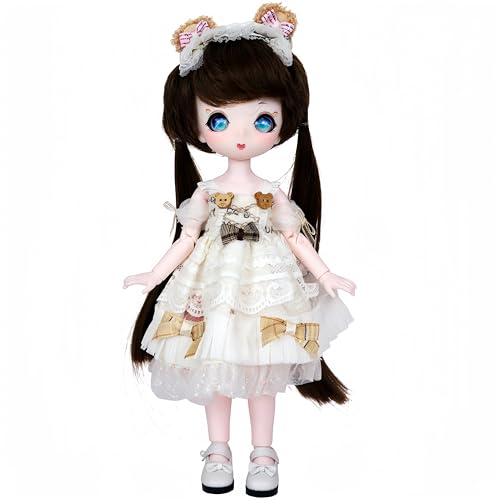 Poupée Kawaii BJD 1/6 articulée de 30,5 cm avec 28 joints mobiles et maquillage