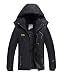Produktbild SWAMPLAND Softshelljacke Warme Gefüttert Funktionsjacke wasserdichte Outdoorjacke Winddichte Hardshelljacke Warme Winterjacke Regenjacke für Herren Schwarz L