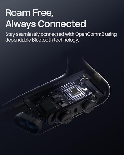 image for SHOKZ OpenComm2 2025 Upgrade - Open-Ear Bone Conduction Headphones, Wi