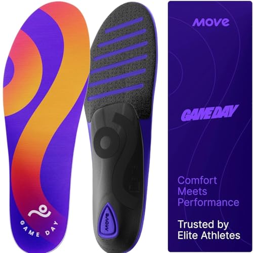 Move Game Day Performance Insoles - for Plantar Fasciitis,