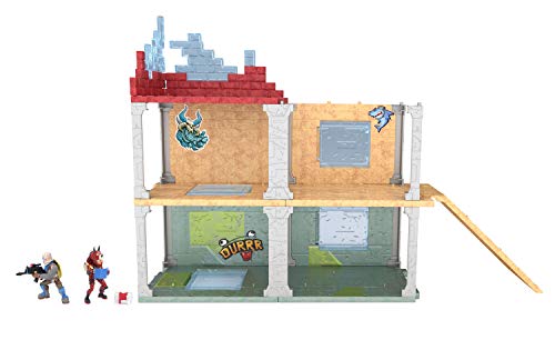 Fortnite Battle Royale Collection Mega Fort Display Set & 2 Exclusive Figures: Blue Squire & Tricera Ops, Multicolor #TOP1