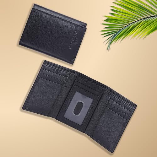 Image of CALGARI Italian Luxury Leather Wallets For Men | Trifold