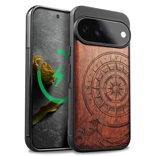 Coque Pixel 11 Pro XL bois rose compatible étui protection bumper TPU