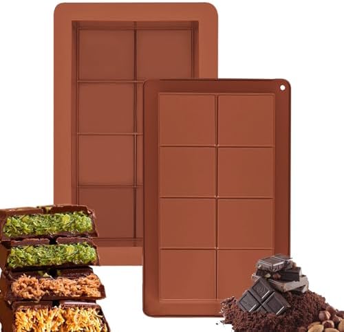 2 Piezas Molde de silicona para Dubai chocolate, Moldes Para Barr...