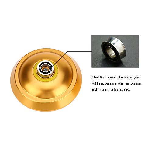 mewmewcat Professional Magia Yoyo T8 da liga de alumínio do metal Yoyo Bola 8 KK Rolamento com corda