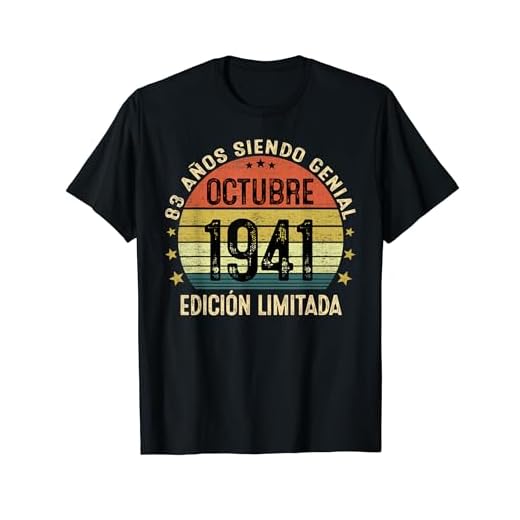 Original 1941 83 Años Cumpleaños Hombre Octubre 1941 Camiseta