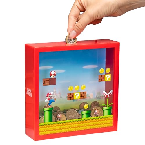 Paladone Tirelire Super Mario - Marchandise Nintendo Officielle, Tirelire pour Économies, Cadeau pour Fans Mario Bros, 18cm (7