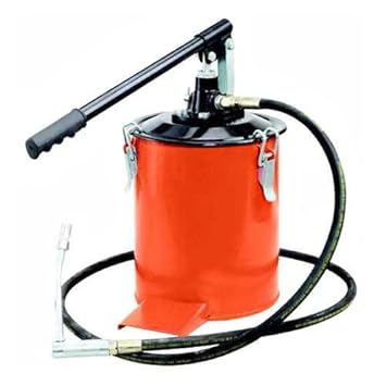 MAG Grease Gun Bucket 3kg | High Pressure Grease Pump Complete with Handle, High Pressure Hose and 4 Jaw Coupler