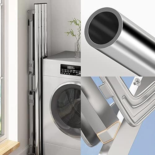 Foldable Space-Saving Clothes Rack Floor-Standing Clothes Rack Tripod,Clothes Drying Rack Tripod Portable Foldable Space Saving Laundry Drying Rack，Collapsible Laundry Drying Rack, Stainless