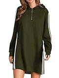 ✔ Estilo: Sudadera con Capucha para Mujer, estilo de ocio simple y sencillo, te hace más joven y dinámico. Adecuado tanto para damas como para adolescentes jóvenes. Jersey larga mujer, vestido con capucha con bolsillos