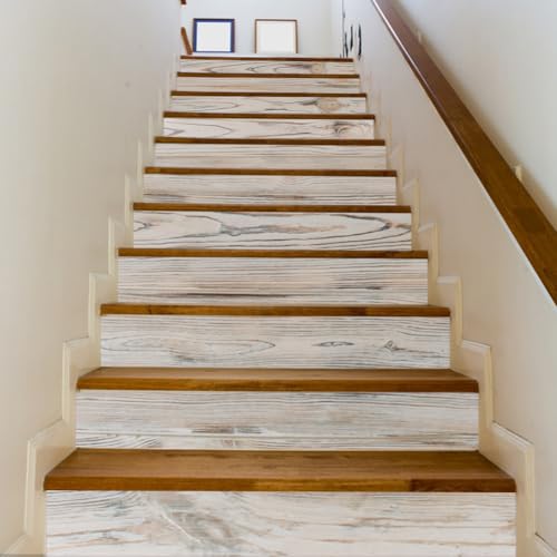 Autocollants pour contremarches d'escalier style rustique pour une maison chaleureuse - 8